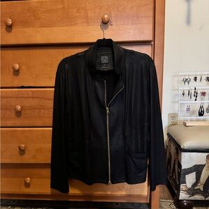 Clara sun woo liquid leather jacket